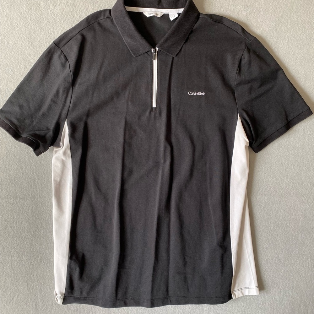 Calvin Klein Men's Polo in Black and White
